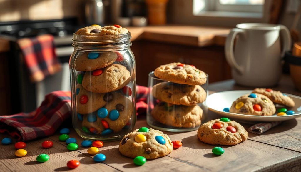 Conservation des cookies M&M's