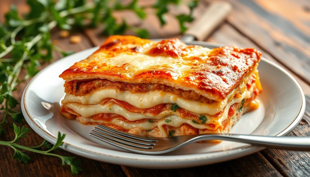 Lasagne saumon et fromage cuisson