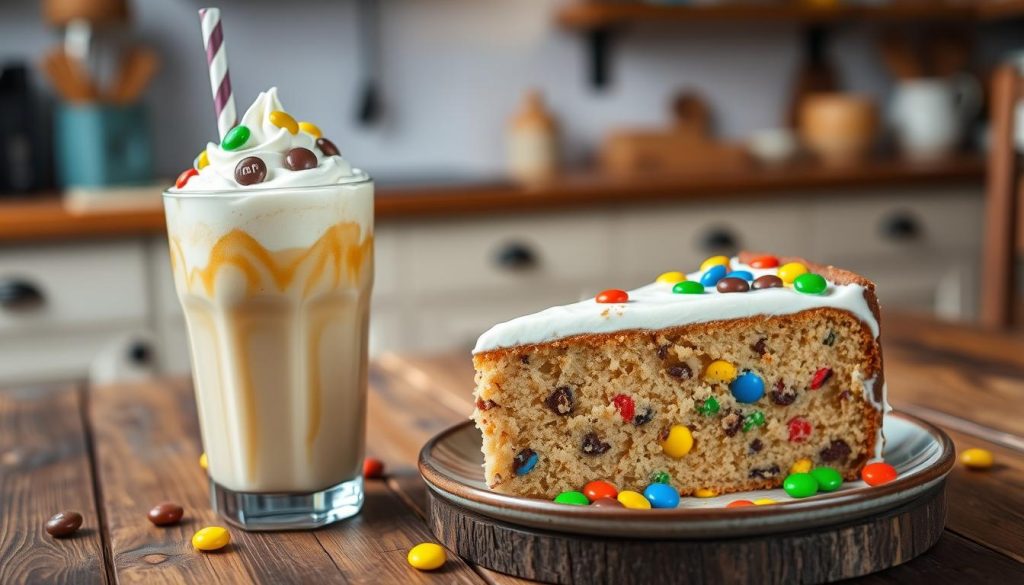 Milkshake et Gâteau M&M's