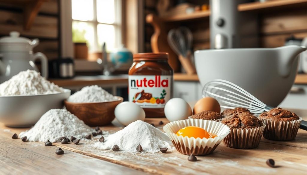 Préparation muffin au Nutella