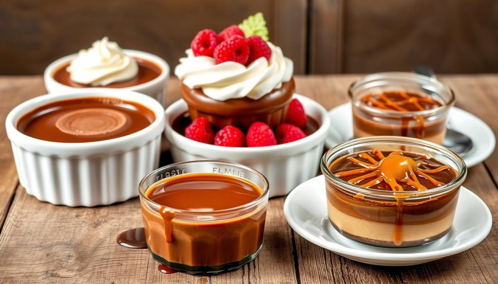 Variantes de flan au chocolat