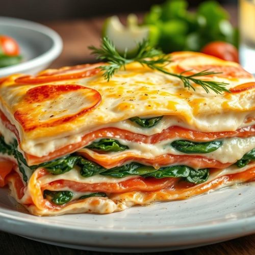 lasagne saumon