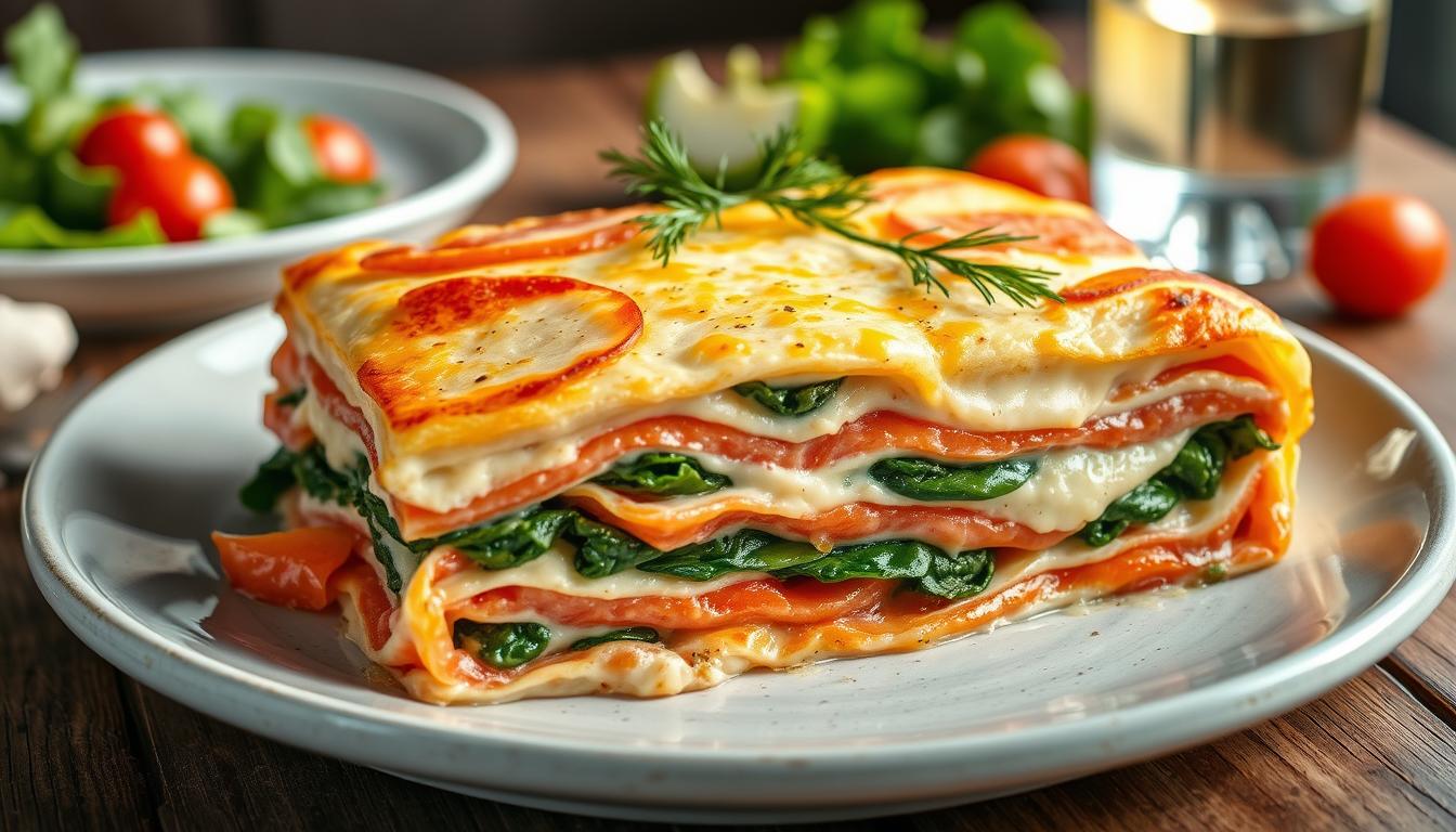 lasagne saumon