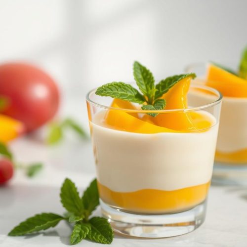 panna cotta mangue