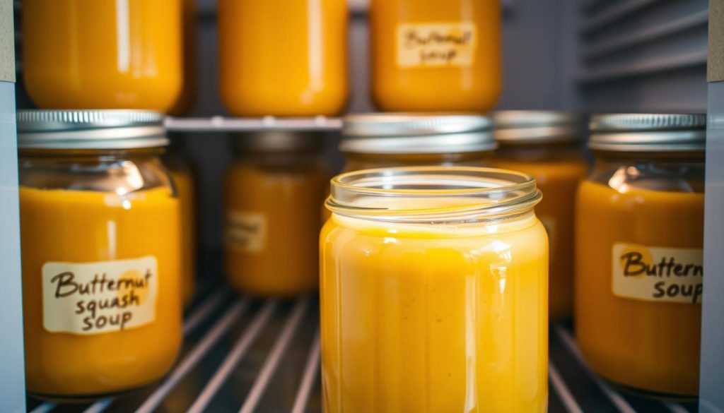 Conservation de la soupe butternut