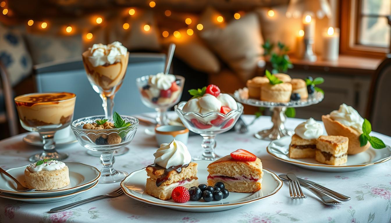 Desserts britanniques après raclette