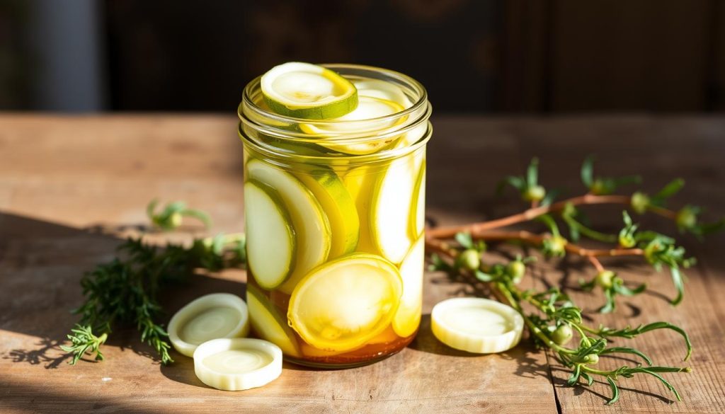 Fenouil mariné dans un bocal