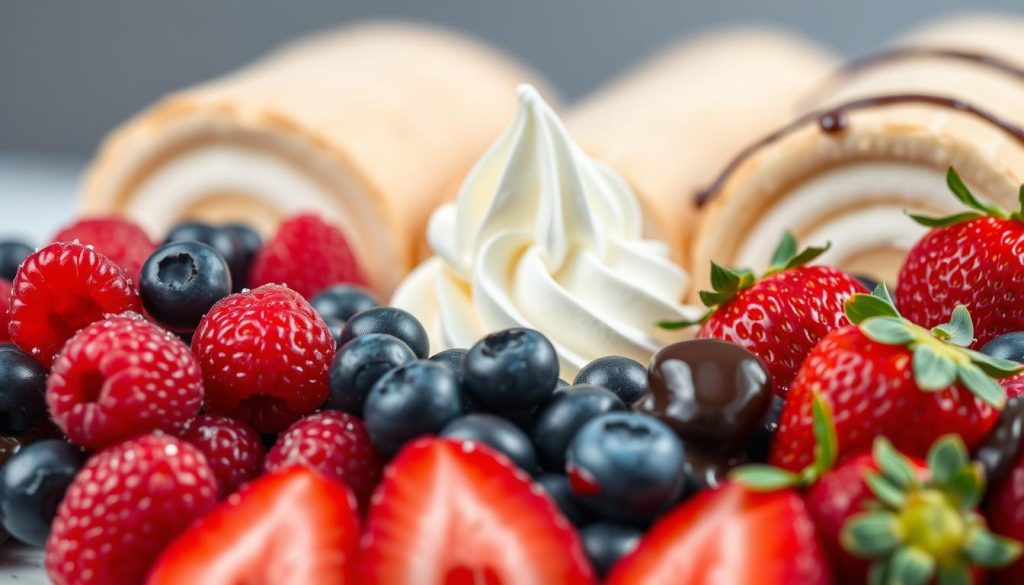 Garnitures pour gâteau roulé