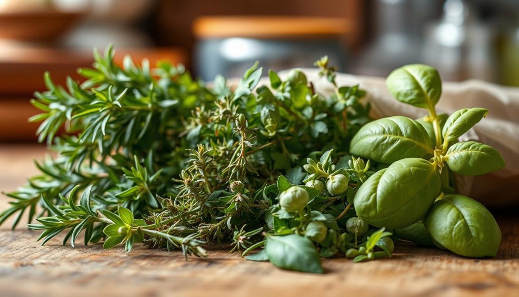 Herbes aromatiques pour légumes en papillote