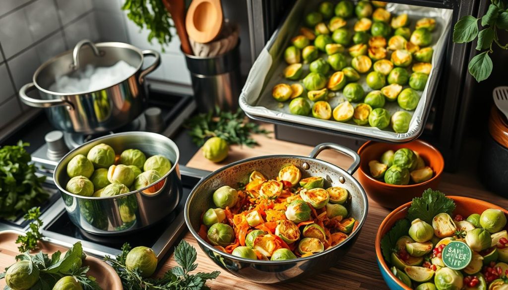 Méthodes de cuisson des choux de Bruxelles