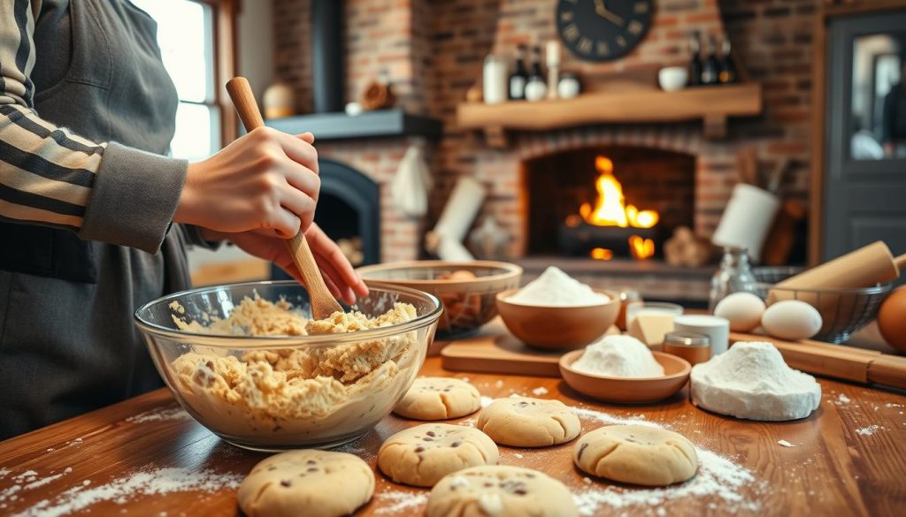 Préparation de cookies moelleux étape par étape