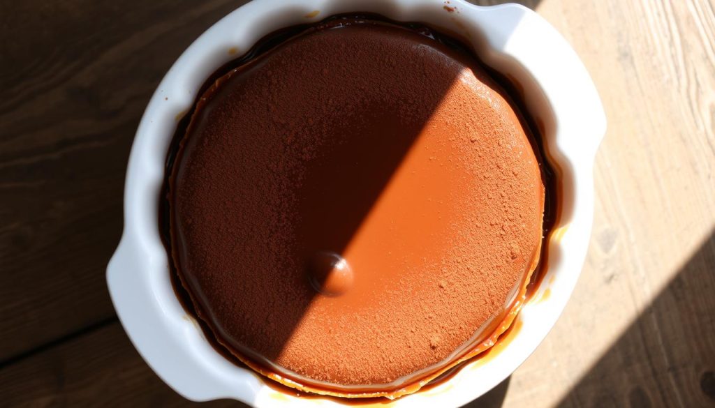 Préparation flan chocolat