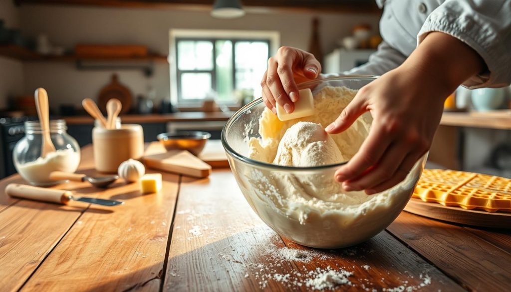 Préparation pâte à gaufre maison