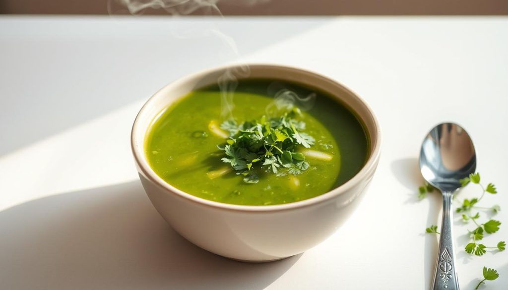 Soupe de cresson préparée