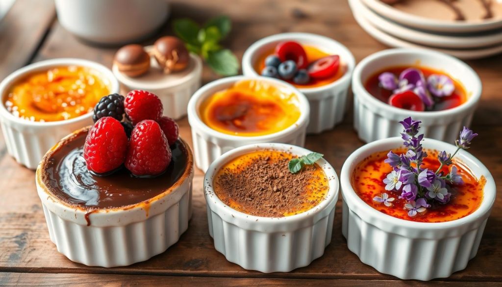 Variantes de crème brûlée