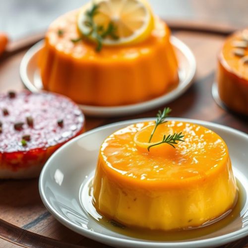 Variantes de flan de carottes aux épices et herbes