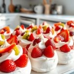 Variantes de pavlova dessert léger