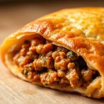 Chaussons feuilletés dorés au four