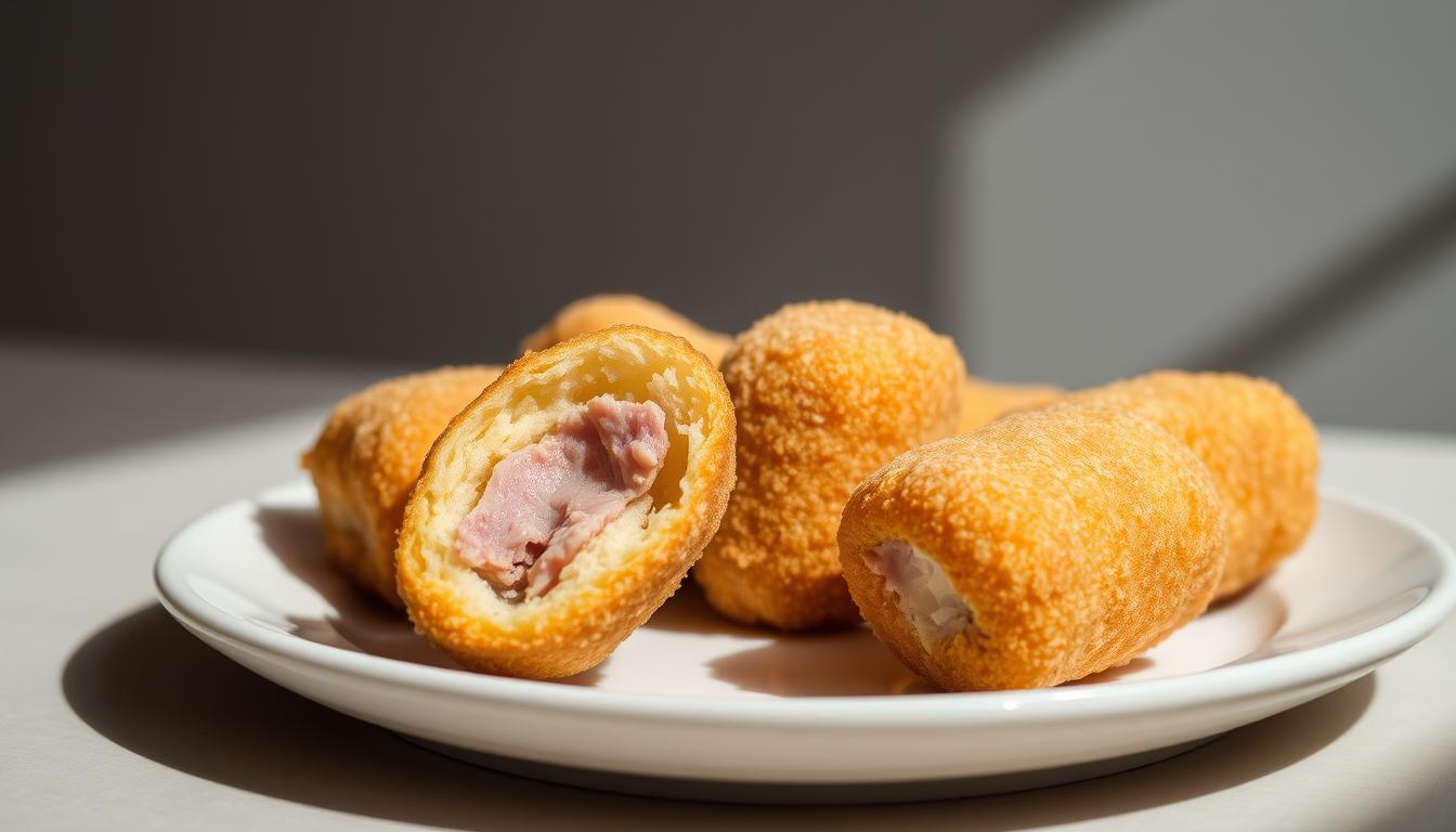 Croquettes au jambon panées