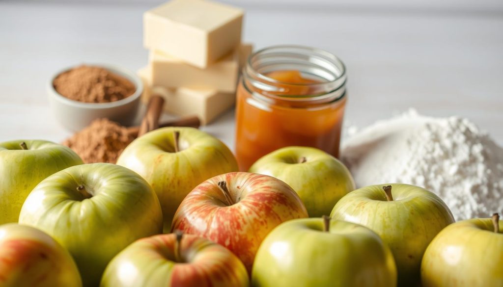 Ingrédients tarte aux pommes