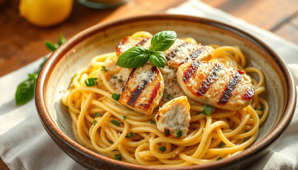 Pâtes italiennes avec protéines et herbes Pâtes italiennes avec protéines et herbes