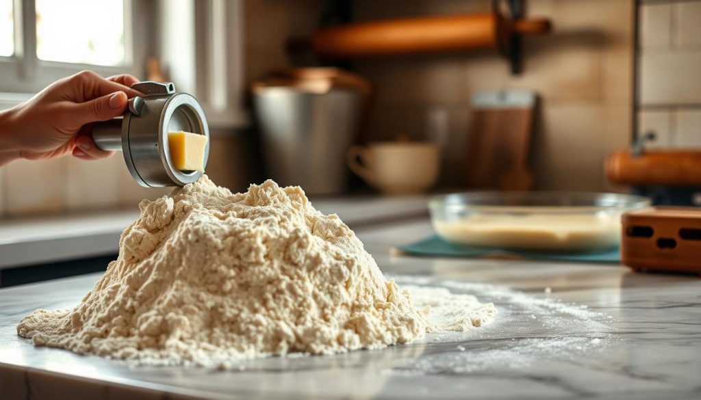 Préparation de pâte brisée traditionnelle