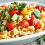 Salade de pâtes personnalisée avec légumes