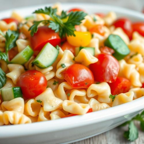 Salade de pâtes personnalisée avec légumes