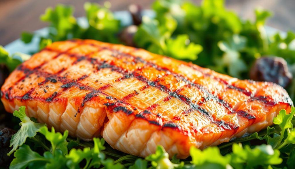 Saumon grillé nutritif