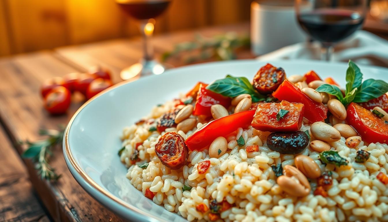 Variantes de risotto méditerranéen