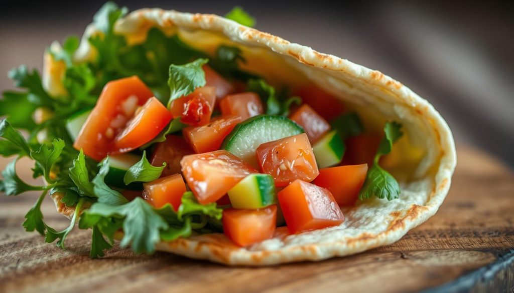 Wrap personnalisé aux légumes frais
