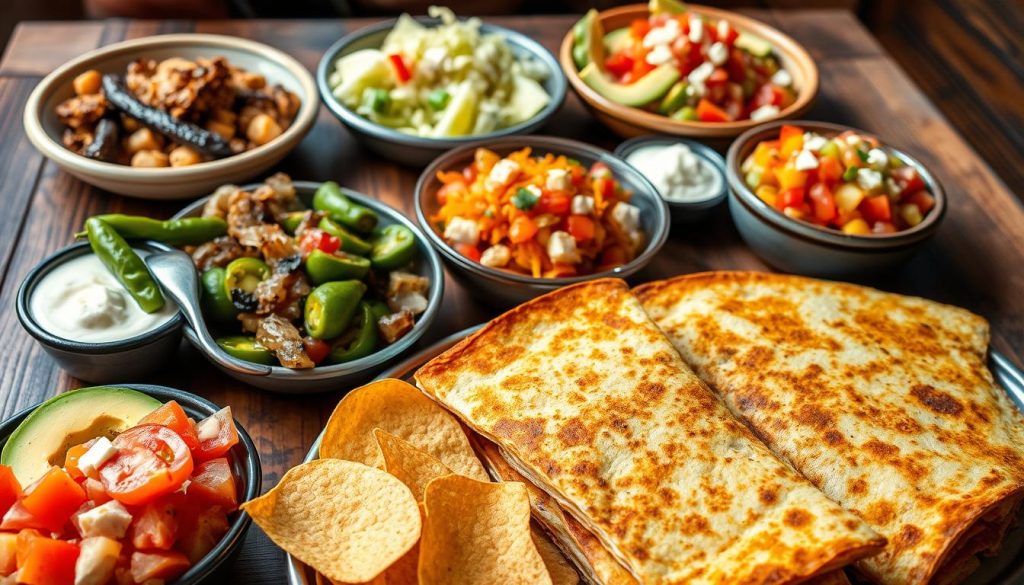 Accompagnements de quesadillas