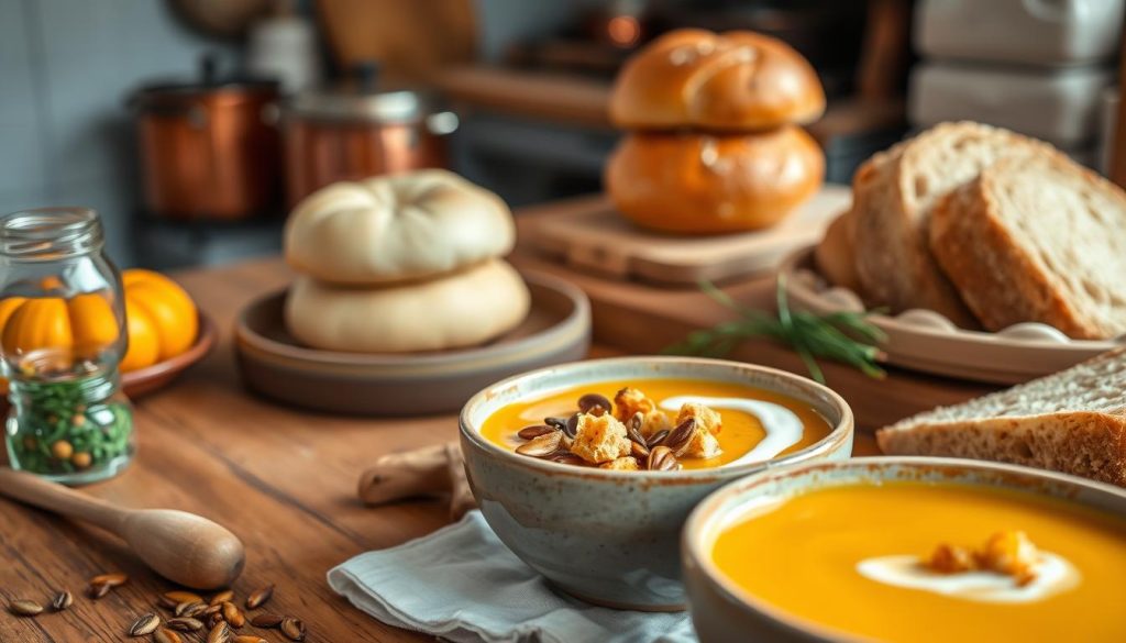 Accompagnements pour velouté de potimarron Accompagnements pour velouté de potimarron