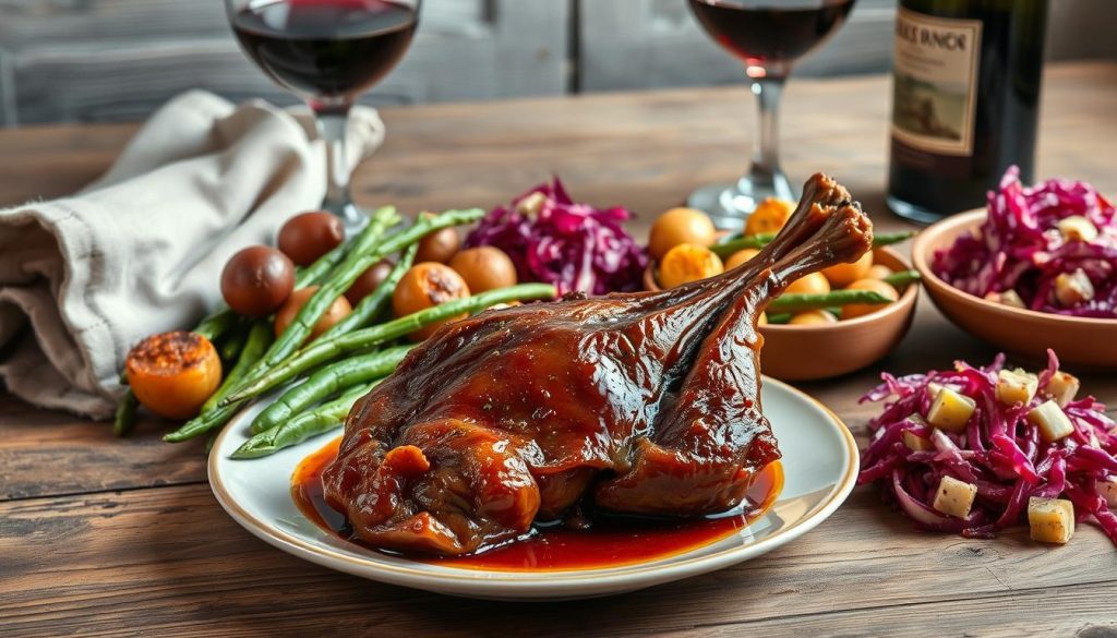Accompagnements traditionnels pour canard confit