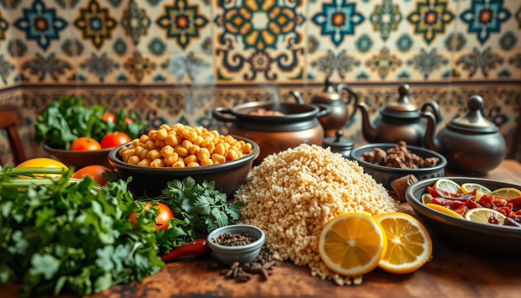 Accompagnements traditionnels pour tajine marocain