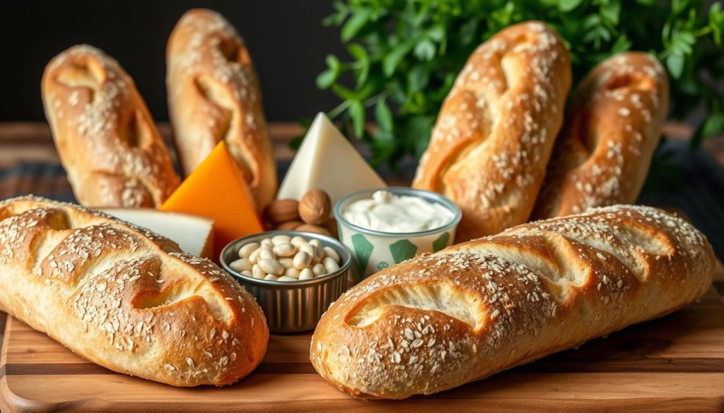 Baguette alternatives végétaliennes et sans lactose