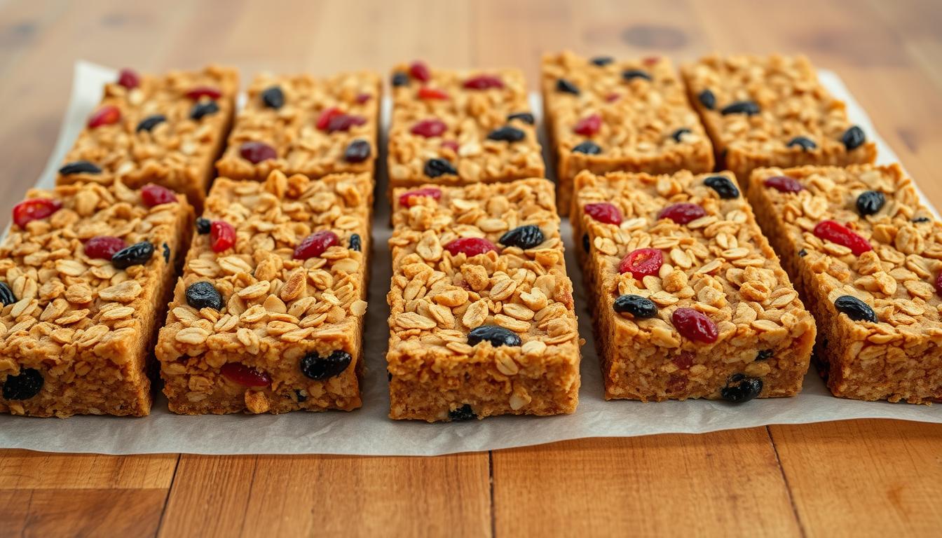 Barres granola maison préparées avec soin