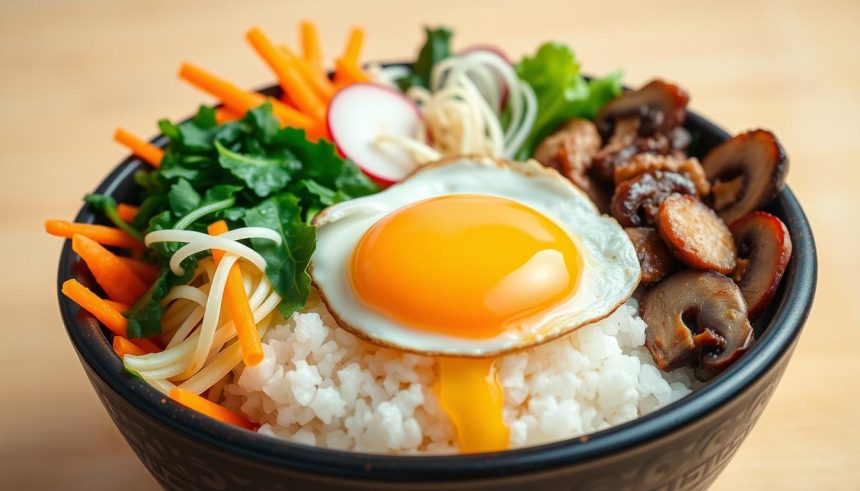 Bibimbap coréen aux légumes croquants