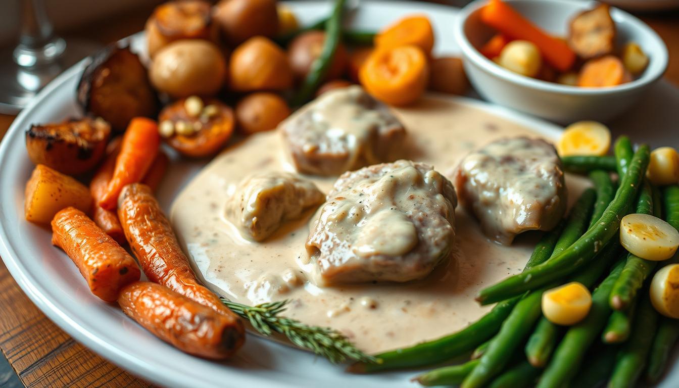 Blanquette de veau avec accompagnements