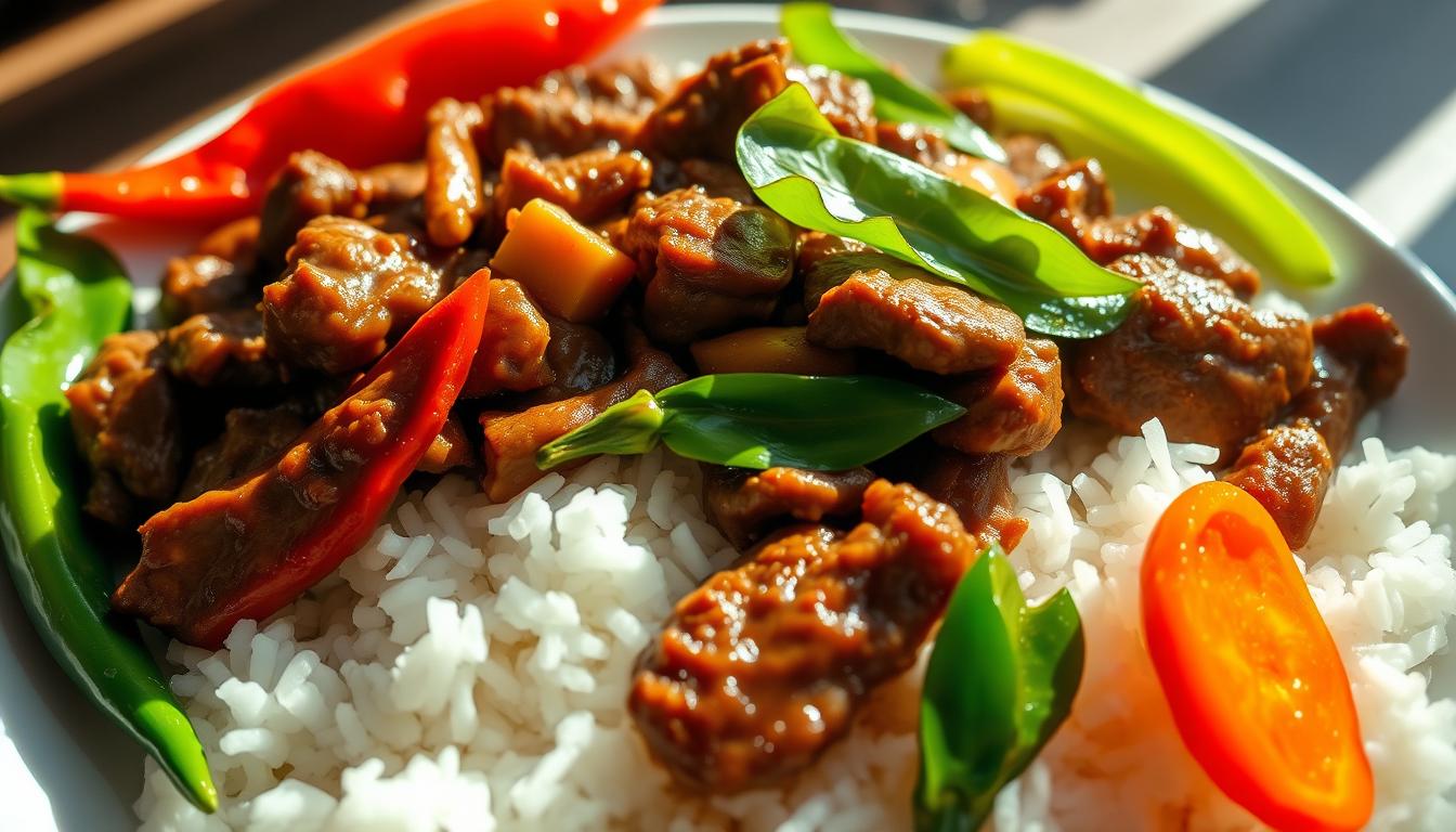 Bœuf sauté à la thaïlandaise