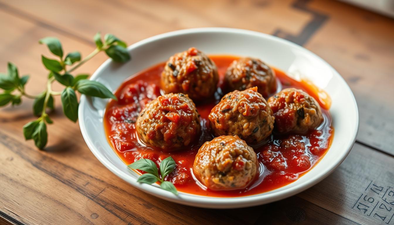 Boulettes de lentilles sauce tomate végétarienne