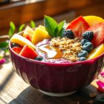 Bowl d'açaï brésilien petit-déjeuner