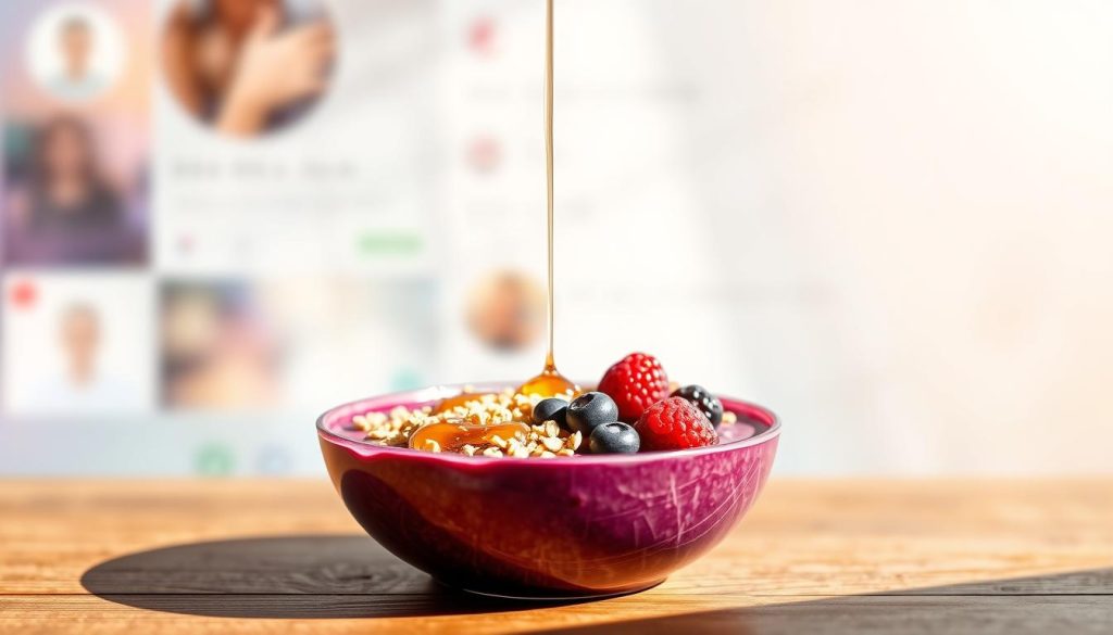 Bowl d'açaï tendance sur les réseaux sociaux Bowl d'açaï tendance sur les réseaux sociaux