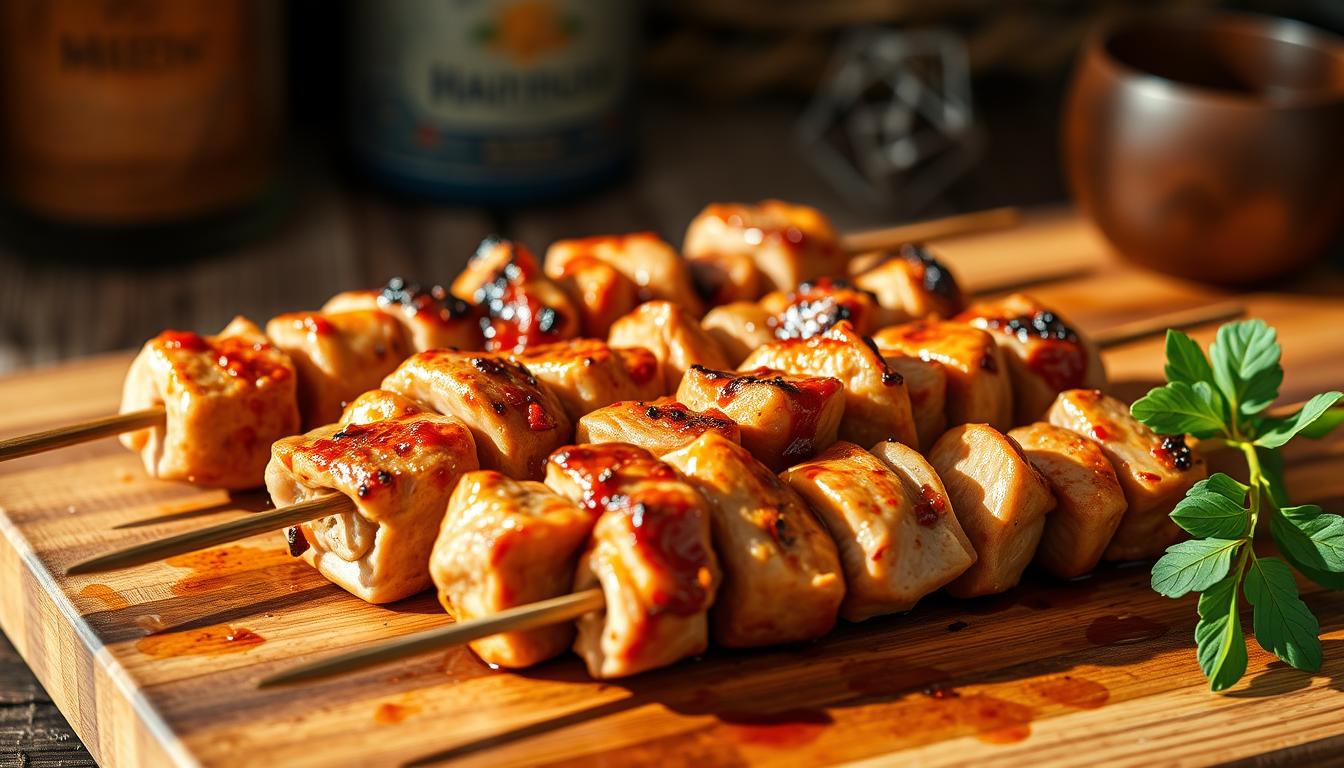 Brochettes de dinde marinées au paprika