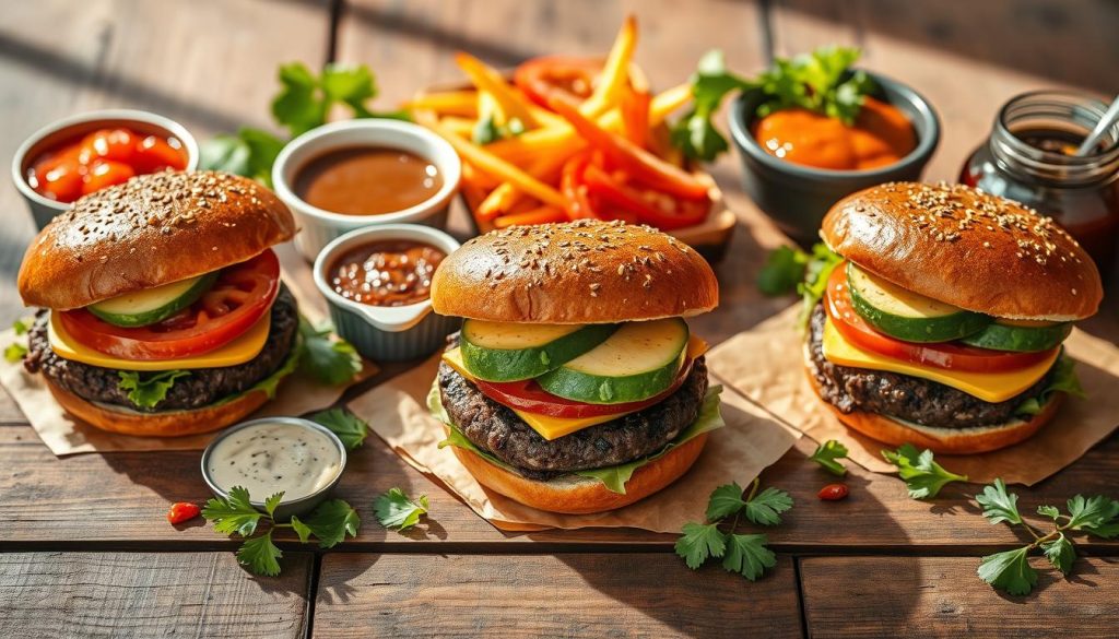 Burgers végétariens personnalisés