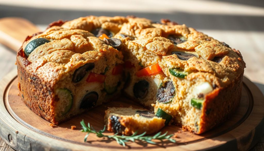 Cake salé vegan aux légumes
