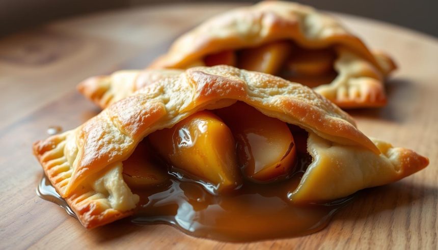 Chaussons aux pommes caramélisées