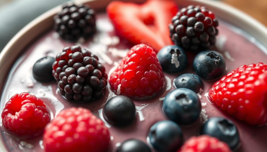 Chia pudding aux fruits rouges et délicieux