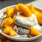 Chia pudding lait de coco et mangue