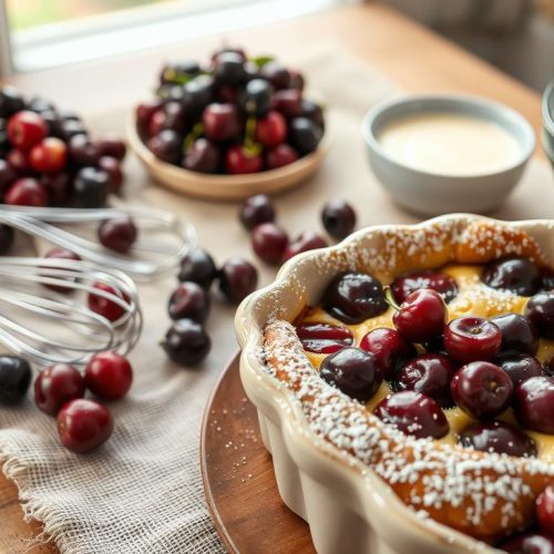 Clafoutis aux cerises technique de préparation